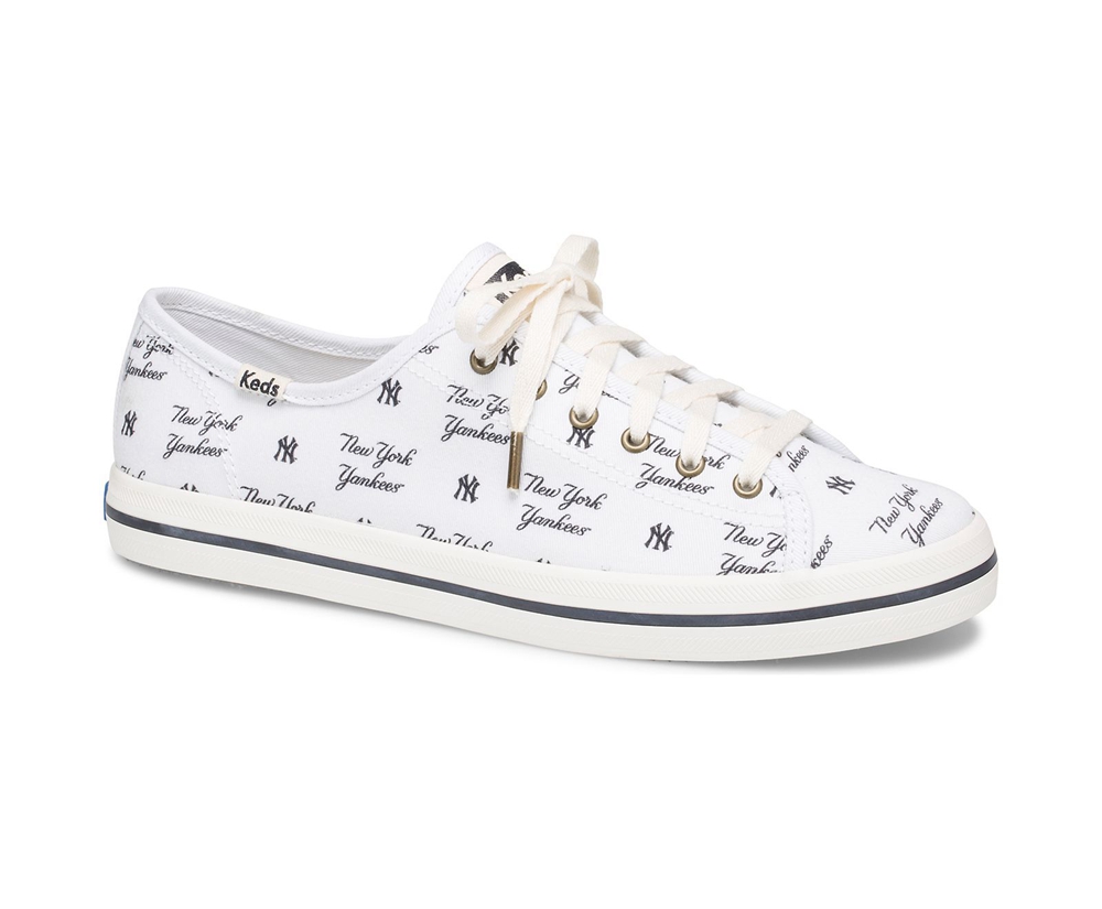 Tenis Keds Mujer Blancos - Kickstart Mlb® - 1367-KQODY